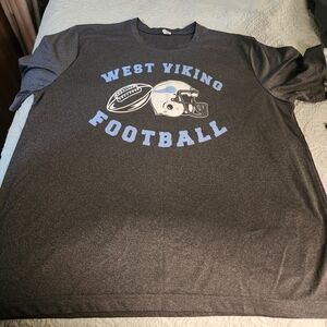 ALO Yoga Dark Gray Athletic Tee with Subtle Heather